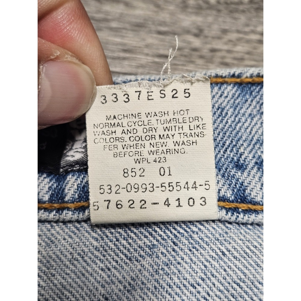 Vintage 90s Levi's Silvertab Baggy Purple Label Jeans Size 32X33 Grunge Skater - Picture 5 of 13